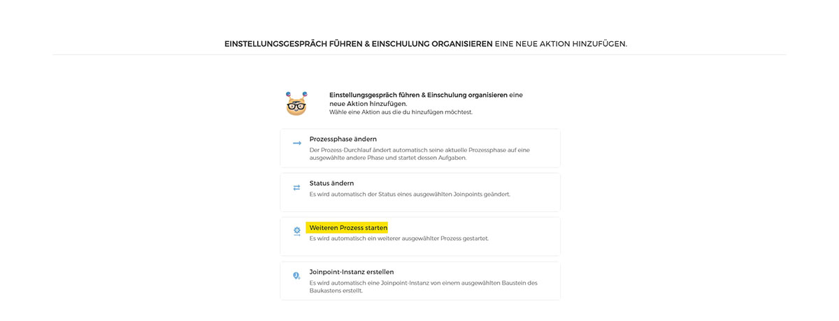 Wie kann ich einen weiteren Prozess automatisch starten lassen?