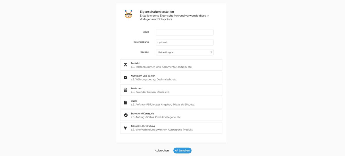 Was bedeutet der Eigenschaftstyp 
